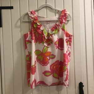 Floral Lily Pulitzer Sleeveless Blouse